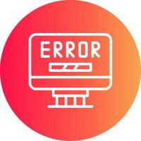 Error Creative Icon Design vector