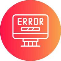 Error Creative Icon Design vector