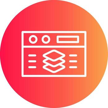 Full Stack Developer Creative Icon Design vector