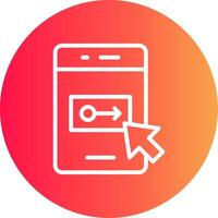 Landing Page Creative Icon Design vector