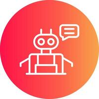 Chatbot Creative Icon Design vector