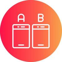 Ab Testing Creative Icon Design vector