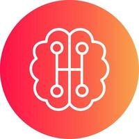 Humanoid Robot Creative Icon Design vector