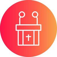 Pulpit Creative Icon Design vector