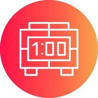 Digital Clock Creative Icon Design vector