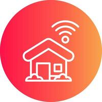 Smart Home Creative Icon Design vector