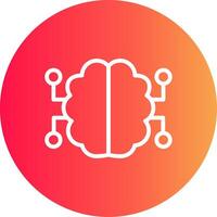 Neurons Circuit Creative Icon Design vector