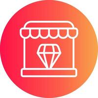 Diamond Shop Creative Icon Design vector