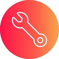 Wrench Creative Icon Design vector