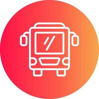 Bus Creative Icon Design vector