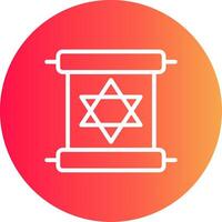 Scroll torah Creative Icon Design vector