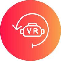 Virtual Reality Creative Icon Design vector