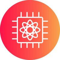 Quantum Computer Creative Icon Design vector