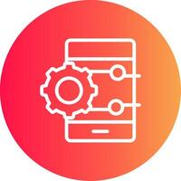 Project Management App Creative Icon Design vector