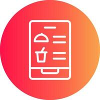 Digital Inflight Menu Creative Icon Design vector