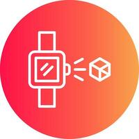 Holo Smart Watch Creative Icon Design vector