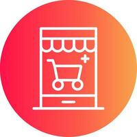 Personalized Web Store Creative Icon Design vector