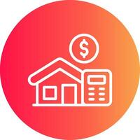 Home Loan Calculator Creative Icon Design vector