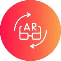 Ar Glasses Creative Icon Design vector