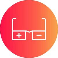 Glasses Prescription Creative Icon Design vector