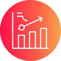 Clustered Bar Creative Icon Design vector