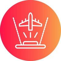 Ar Flight Training Creative Icon Design vector