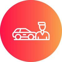 Used Car Dealership Creative Icon Design vector