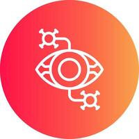 Eye Disease Creative Icon Design vector