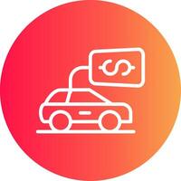 Buy a Car Creative Icon Design vector