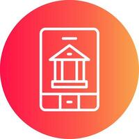 Banking App Creative Icon Design vector