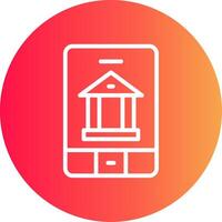 Banking App Creative Icon Design vector