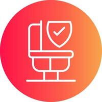 Bathroom Safety Creative Icon Design vector