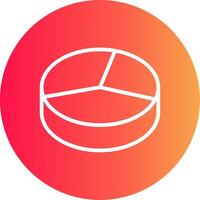 3D Pie Creative Icon Design vector