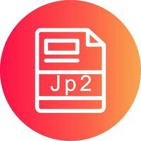 jp2 creativo icono diseño vector