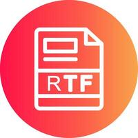 RTF Creative Icon Design vector