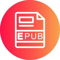 EPUB Creative Icon Design vector