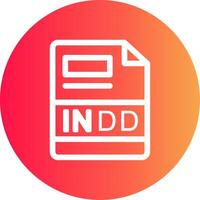 INDD Creative Icon Design vector