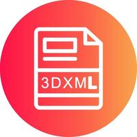 3DXML Creative Icon Design vector