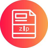 zip Creative Icon Design vector