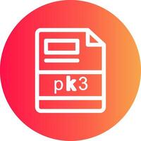 pk3 Creative Icon Design vector