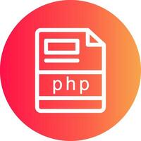 php creativo icono diseño vector