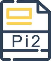 Pi2 Creative Icon Design vector