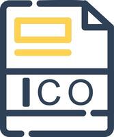 ICO Creative Icon Design vector