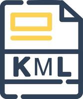 KML Creative Icon Design vector