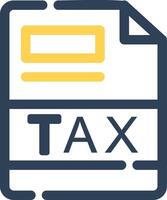 TAX Creative Icon Design vector