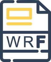 WRF Creative Icon Design vector