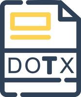 DOTX Creative Icon Design vector