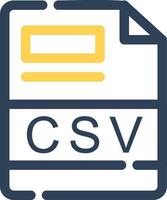 CSV Creative Icon Design vector