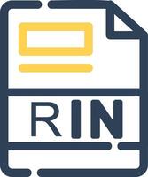 RIN Creative Icon Design vector