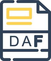 DAF Creative Icon Design vector